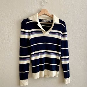 Vintage 70s 80s Striped Sweater